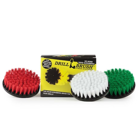 Drill Brush Power Scrubber By Useful Products 7 in W 5 in L Brush, Variety 5in-S-GRW-QC-DB